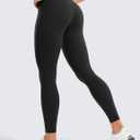 CRZ YOGA Butterluxe Workout Leggings Pockets 25'' - High Waisted Gym Womens Yoga Pants Buttery Soft (Black, L)