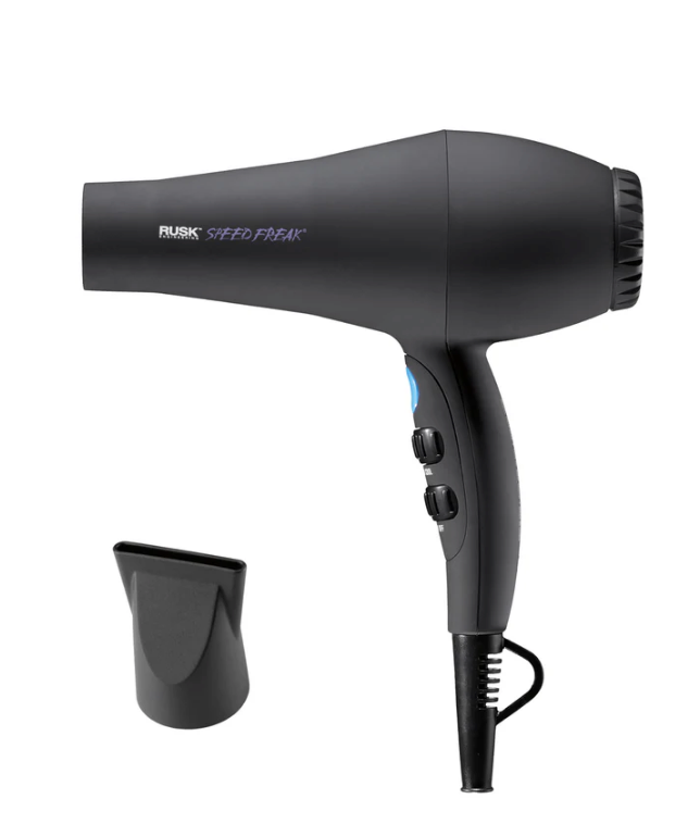 RUSK Engineering Speed Freak Ceramic and Tourmaline Professional 2000 Watt Hair Dryer - Far-Infrared Heat and Natural Ions Dramatically Reduce Drying Time