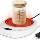 Upgraded Sourdough Starter Warmer, 1F Precise Temperature Control From 70 To 120F,0-24h Timer Auto Warming On/Off,Sourdough Starter Warmer Mat For Home Baking