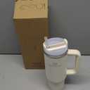 STANLEY Quencher H2.0 Tumbler with Handle and Straw 30 Fluid Ounces| Flowstate 3-Position Lid | Cup Holder Compatible for Travel | Insulated Stainless Steel Cup | BPA-Free | Exclusive Toasted Almond