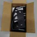 4 Pcs Roof Box U-Bolt Clamps, Upgraded Rooftop Cargo Carrier Rack Bolts, Car Van Mounting Fitting Kit 85mm Inner Width Metal U-Bracket Clips w/ 8 Lock Nuts 2 Straps (Black)