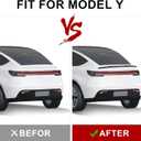 Spoiler Fit for Tesla Model Y Juniper 2025 2026, Rear Spoiler Wing ABS OEM Rear Trunk Lip Sporty Appearance Model Y Accessories, Glossy Carbon Fiber