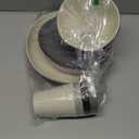 Rubtlamp Wheat Straw Dinnerware Sets, 16PCS Plastic Dinnerware Set for 4, Wheat Straw Plates and Bowls Sets, Unbreakable Dinnerware Plastic Microwave Safe Dishes Set for Kitchen&Camping (Beige, Gray,Light gray, Black)