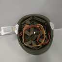 WWII US Army M1 Helmet, WW2 Gear, WW2 Helmet Metal Steel Shell Replica with Net/Canvas Chin Strap/Cat Eye Band