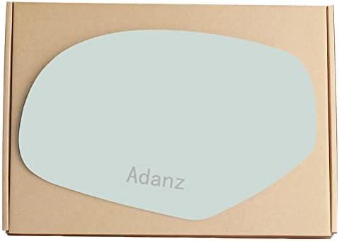 Adanz Side Mirror Replacement Glass fit for Chevrolet Avalanche Chevy Silverado GMC Sierra 1500 2500 3500 Suburban Tahoe Yukon Escalade Driver Left Side LH Flat Non heated, Including Adhesive Pads