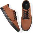 kufeiti Men's Canvas Black Casual Shoes Sneakers Low Top Lace Up Walking Shoes Sneakers for Men 13