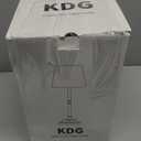 KDG Cordless LED Table Lamp Set of 2, Portables Fabric Shade Desk Lamps, 4000mAh Rechargeable Battery Powered Lighting, Dimmable Light for Dining Room, Bedroom, Bedside, Night Light, Balcony (Green)