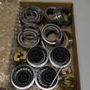 4Sets L68149 L44649 Trailer Axle Hub Bearings Kit with 171255TB Grease Seals, 1.98'' Trailer Dust Caps, Cotter Pins, Axle Nuts & Washers for 3500 lbs 1-3/8'' to 1-1/16'' #84 Spindle (KIT#2-2 (4Set L68149 L44649 Bearings Kit + Nuts))