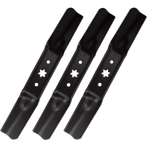 Mower Blades 742-05052A 942-05052A for Cub Cadet Troy Bilt MTD 50 Inch Lawn Tractors and RZT Mower, Fit ZT1 ZT2 Ultima with 50" Deck and XT1 XT2 Enduro Series GT50 LT50 LX50 S50, 3 Pack Black