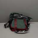 SUNNY BIRD Dual Compartment Lunch Bag Insulated Lunch Box for Women and Men (Green with boho strap)