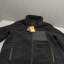 Men's Heated Jacket Heating Zones Fleece Lined Coat for Outdoor Winter Activities Extra Large, Black 