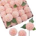 Ling's moment Blush Dahlia Foam Artificial Flowers Real Touch Faux Fake Flower for Home Decor Graduation Baby Shower Decorations Outdoors Party Favors Wedding Gifts Centerpieces Arrangements 25pcs