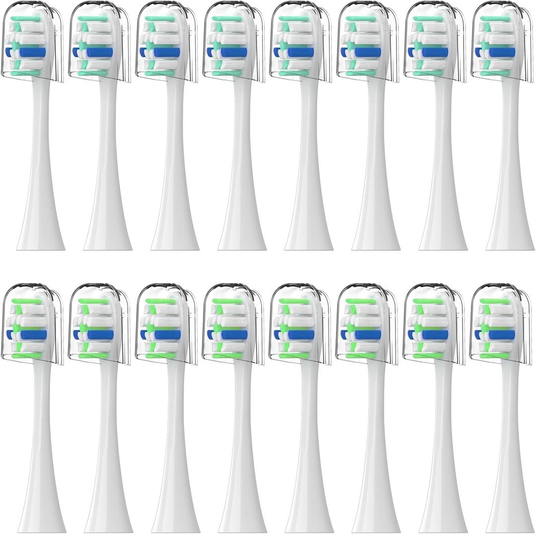 Replacement Toothbrush Heads for Philips Sonicare Replacement Heads, Electric Replacement Brush Head Compatible with Phillips Sonicare Electric Toothbrushes, 16 Pack