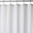 Waffle Fabric White Shower Curtain with Liner Set - Includes Free Clear Liner, Decorative Shower Curtain for Bathroom Set - Rustproof Metal Grommets Waterproof Hotel Quality 72" x 72" Heavy 290 GSM