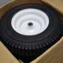 20x8.00-8 Gray Lawn Mower Wheel - Set of 2-3/4 Inch Axle, 2.90 Inch Hub