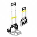 SAFCO STOW & GO CART, 110LB CAPACITY, 15-1/4W X 16D X 39H, ALUMINUM SAF4049