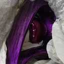 Keepsake Company Tear Urn for Ashes 2.5L - Black & Purple Aluminum with Heart Insert - Teardrop Urns for Human Ashes - Cremation Urns for Adult Male/ Female - Decorative Burial & Funeral Urn