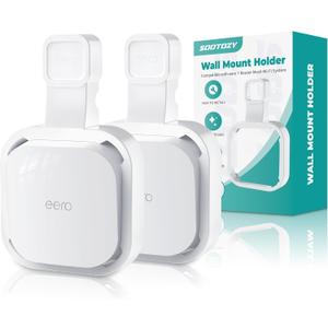 Wall Mount Holder for eero 7 Router Mesh Wi-Fi System  No Messy Wires, Space-Saving Outlet Wall Mount Holder for eero 7 Extender, Stand Bracket for eero 7 (2 Pack)