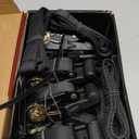 Ratchet Tie Down Straps, 2340lb Break Strength, 4pc 1inch x 16FT Tie Down Strap Set with Padded Handles & Coated S Hook W/Safety Clip, Cargo Strap Tie Down for Motorcycle, Truck (Black)