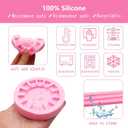 26 Capital Letter Fondant Molds, 3D Letters Hemp Rope Cake Decorating Molds, Cartoon Smile Sun Shaped Silicone Chocolate Molds for Birthday Cupcake Topper Cookie Plaster Clay Resin