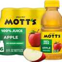 Mott's 100% Original Apple Juice, 8 fl oz bottles, 6 pack, EXP: 03/04/27