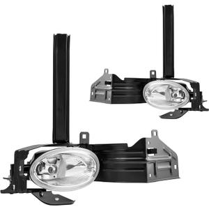 KAX Fog Lights Assembly for Accord 2008-2010 4-door, Replacement Fog Light Assembly for Accord 2008-10 with Switch, Wiring Kit and H11 Halogen Bulbs, Clear Lens