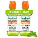 TheraBreath Dry Mouth Oral Rinse, Tingling Mint, Dentist Formulated, 16 Fl Oz (2-Pack)