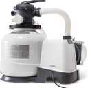 INTEX 2,800 GPH Krystal Clear Sand Filter Pump for Above Ground Pools, Swimming Pool Pump with Automatic Timer - Improved Circulation, Filtration, & Clarity