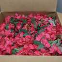 Thiccywoov 24 Pcs 70.8" Artificial Bougainvillea Flowers Garland Totally 141.4 ft Fake Silk Bougainvillea Vines Long Plant Faux Wreaths for Centerpieces Runner Wedding Arch Wall (Rose Red), 5.9 Ft