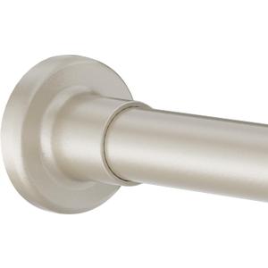 Shower Curtain Rod Adjustable 32"-80", Tension Shower Curtain Rod No Drilling Stainless Steel Rust Proof for RV Bathroom Shower Stall Apartment, Nickel