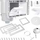 TonGass Complete-Set SP1091WM Thru-Wall Skimmer Kit Compatible with Hayward Above-Ground Pool Skimmers, Wide Mouth Through Wall Skimmer Set for SP1091WM Dyna-Skim Above-Ground Pool Skimmers