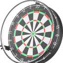 STASUN 360° Dartboard Light,White LED Darts Lighting,Dimmable Dart Board Surround Ring Lighting System,12W 6500K Magnetic Darts Light and Accessories for the Whole Board
