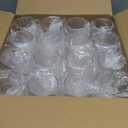 FOCUSLINE 32 Pack Plastic Wine Glasses Stemless, 12 Oz Crystal Clear Disposable Wine Cups, Reusable Plastic Wine Glasses for Parties Weddings, Shatterproof Recyclable and BPA-Free