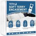 Moonsea Zippered Mattress Protector Twin Extra Long with Ultra Soft Terry Surface, 6-Side Waterproof Mattress Encasement for Kids, Well Made Zipper, Noiseless, for Standard Twin XL Mattress 39 * 80