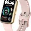 Fitness Tracker for Men & Women, 1.47” HD Smart Band, 24/7 Heart Rate & SpO2 Tracking, Sleep Monitor & Step Counter, 100+ Sports Modes, 3ATM Waterproof, Compatible with Android & iOS, Pink
