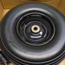 GICOOL 13" Wheelbarrow Tire, 4.00-6 Flat-free Solid Tire and Wheel, with 5/8" or 3/4" Bearings, 1.75" Centered Hub for Wheelbarrow/Wagon/Trolley/Garden Scooter Cart, 13x4.00-6 Flat Free