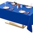 Surmente Blue Tablecloth 60 x 102-inch Rectangular Polyester Table Cloth for Weddings, Banquets, or Restaurants