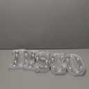 Yoiemivy LED Marquee Letters Light, Disco Party Decorations Disco Sign Silver Glitter Alphabet Shiny Light Up Alphabet Marquee Letter Sign for Bar Holiday Christmas New Year Wedding Party
