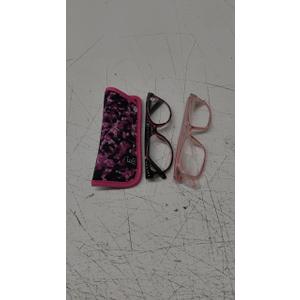 EASY READ 2 Pairs High Magnification Power Reading Glasses for Women,Stylish Lightweight Readers for Women with Spring Hinge, Pink