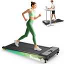UREVO Walking Pad with Incline, 9% Incline Portable Under Desk Treadmill, 2.5 HP Walking Treadmill Pad for Home and Office, Walking Jogging Running Machine with Remote Control and LED Display