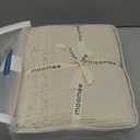 MooMee Muslin Blanket - 100% Cotton 4-Layer Gauze Throw Blanket with All-Around Fringe, Soft Breathable Lightweight Cooling Summer Blankets for Bed Couch (Beige,Super King 108" x 98")