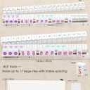 18.5in Acrylic Mahjong Racks with Pushers Set of 4