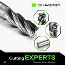 5/16 Inch Shank Carbide Square End Mill, 4 Flute CNC End Mills, Heat-Resistant Metal Endmill Suitable Alloy Steel, Stainless Steel, Various Cast Iron