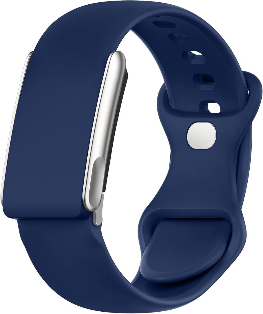 Sport Band Compatible with Whoop 5.0 Bands Strap for Men Women, Soft Silicone Adjustable Waterproof Replacement Wristbands for Whoop 5.0 One, Peak and Life [Not for Gen 4] Navy Blue