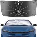 Portable Windshield Sunshade Umbrella for Toyota Prius 2016-2023 2024 2025 with Carry Bag (Not for Prius C or Prius V), Ice Crystal Durable Compact Shade Umbrella UPF50+ UV Front Window Protection