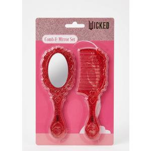 4 x Wicked comb and mirror set