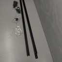 Aluminum Partition Track Mounted, 6''