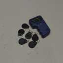 125kHz Handheld RFID Reader and Writer, Portable ID Card Copier Device for T5577/EM4305 Includes 6 Blank Key Fobs & 5 writable Cards for Duplicating Access Cards, Parking Permits(Battery Not Included)