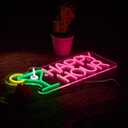 Happy Hour Bar Neon Sign for wall dcor with Dimmable Switch Happy Hour LED Neon Signs Bedroom Beer Neon Light Sign Decor.