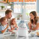 Ice Cream Maker, 1.6 Quarts Ice Cream, Gelato, Sorbet, Milkshakes, Frozen Yogurt Machine for Home, Ice Cream Double Insulated Machine with LCD Screen and Timer, Easy to Clean and Quick